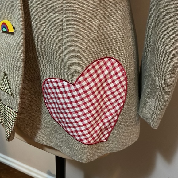 Moschino Cheap Chic Linen Butterfly Lady Bug Blazer - Picture 6 of 16